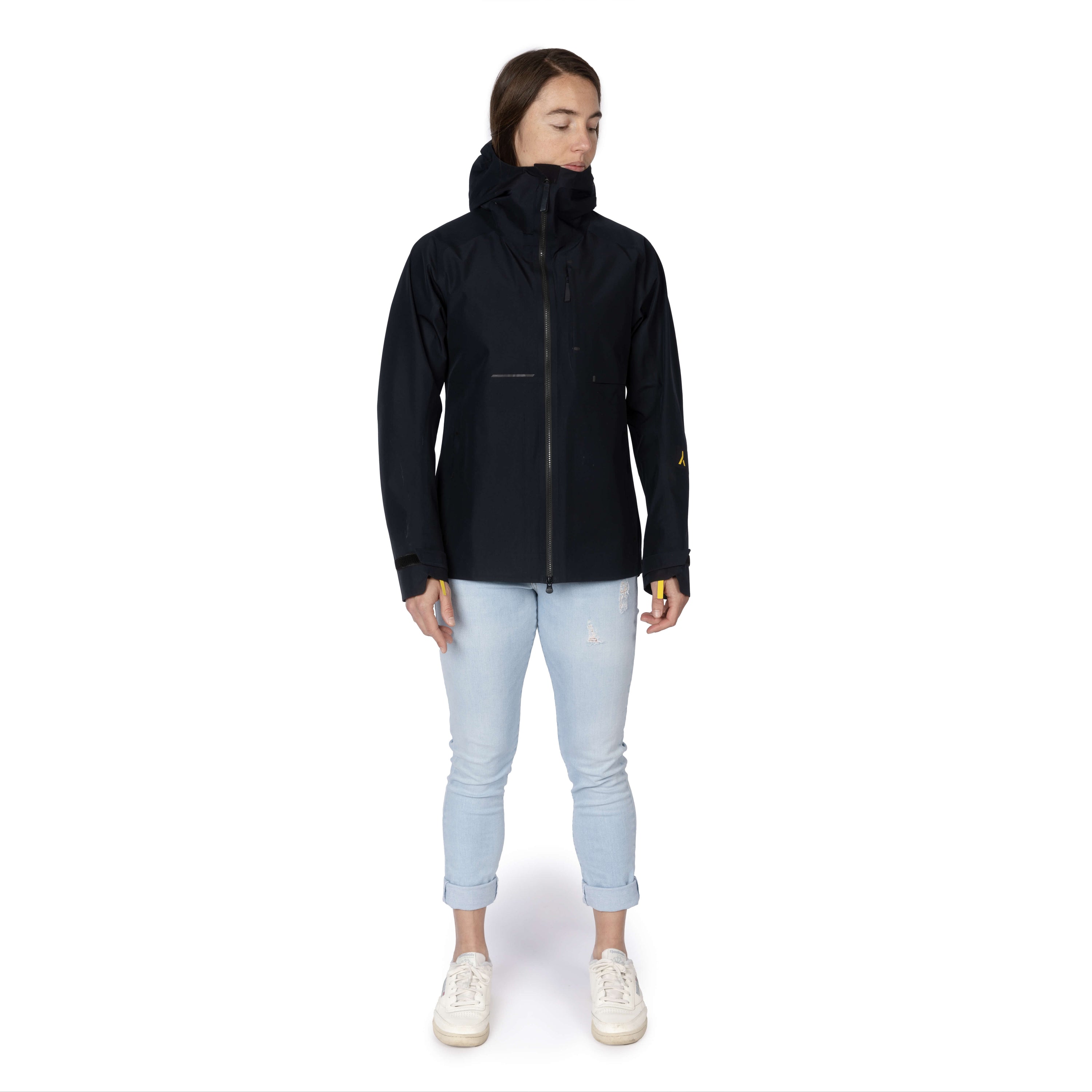 veste shell 3 couches membrane imperméable et respirante.  Fabriquée en france. Recyclée et recyclable. Style et look gorpcore.