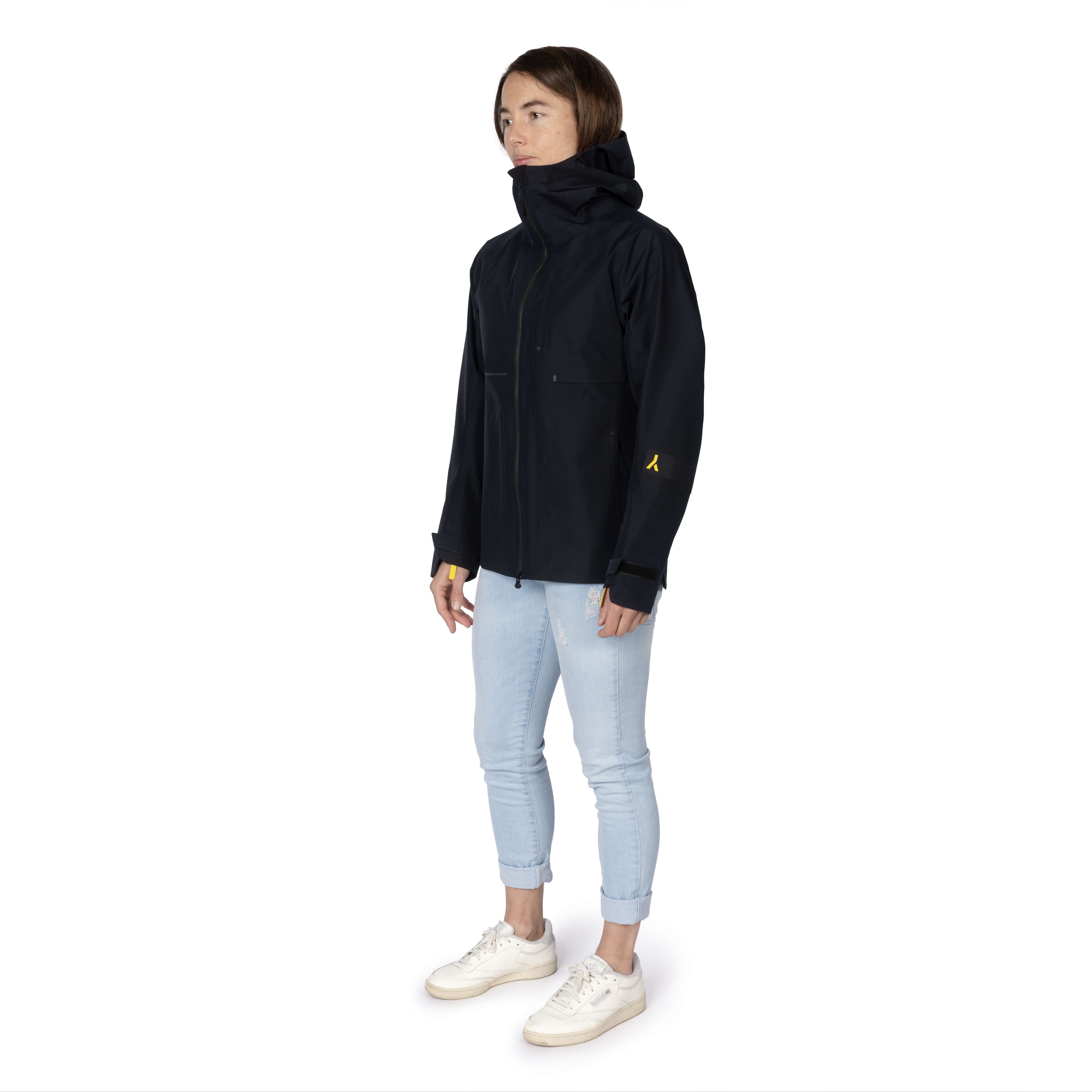 veste shell 3 couches membrane imperméable et respirante.  Fabriquée en france. Recyclée et recyclable. Style et look gorpcore.