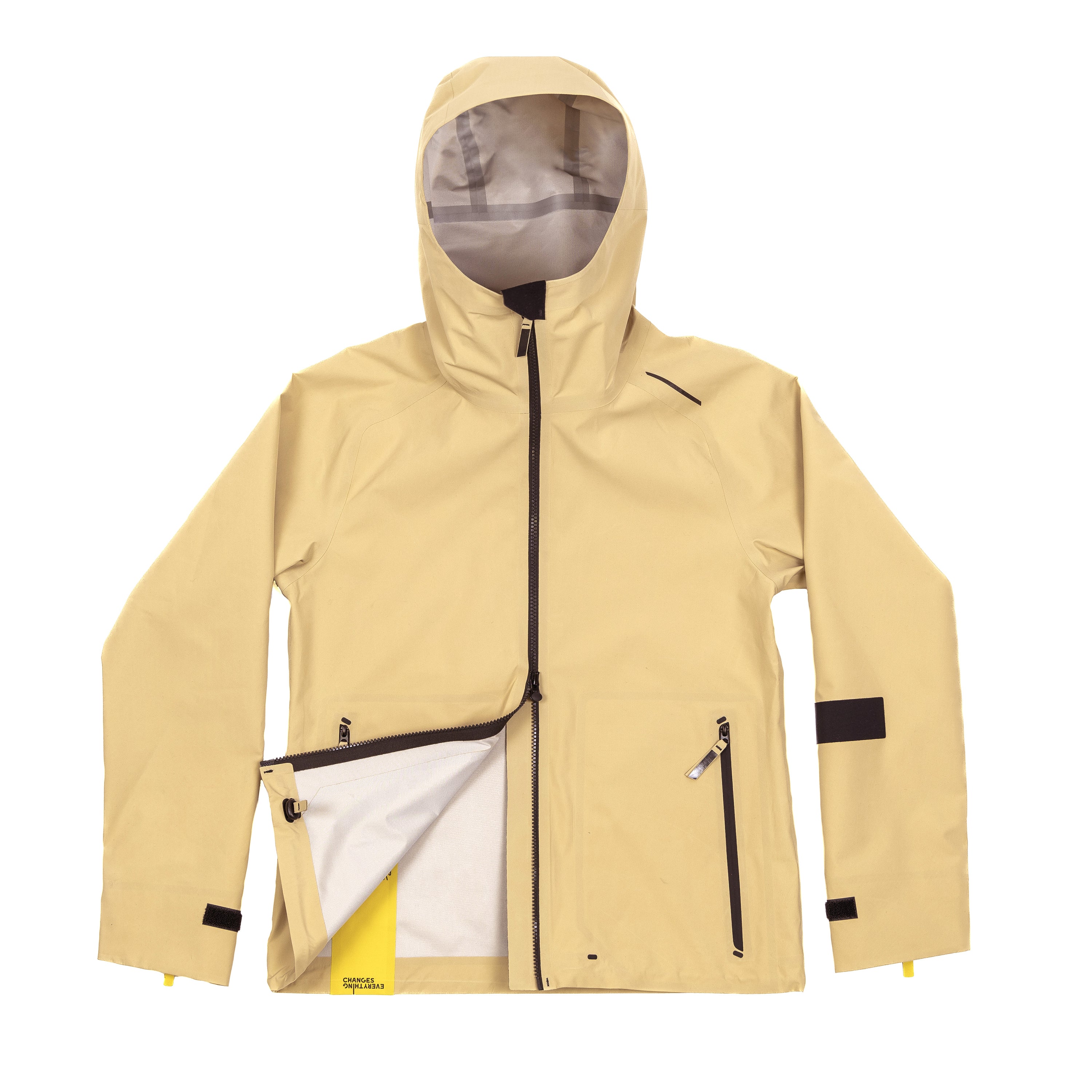 veste shell 3 couches membrane imperméable et respirante.  Fabriquée en france. Recyclée et recyclable. Style et look gorpcore.