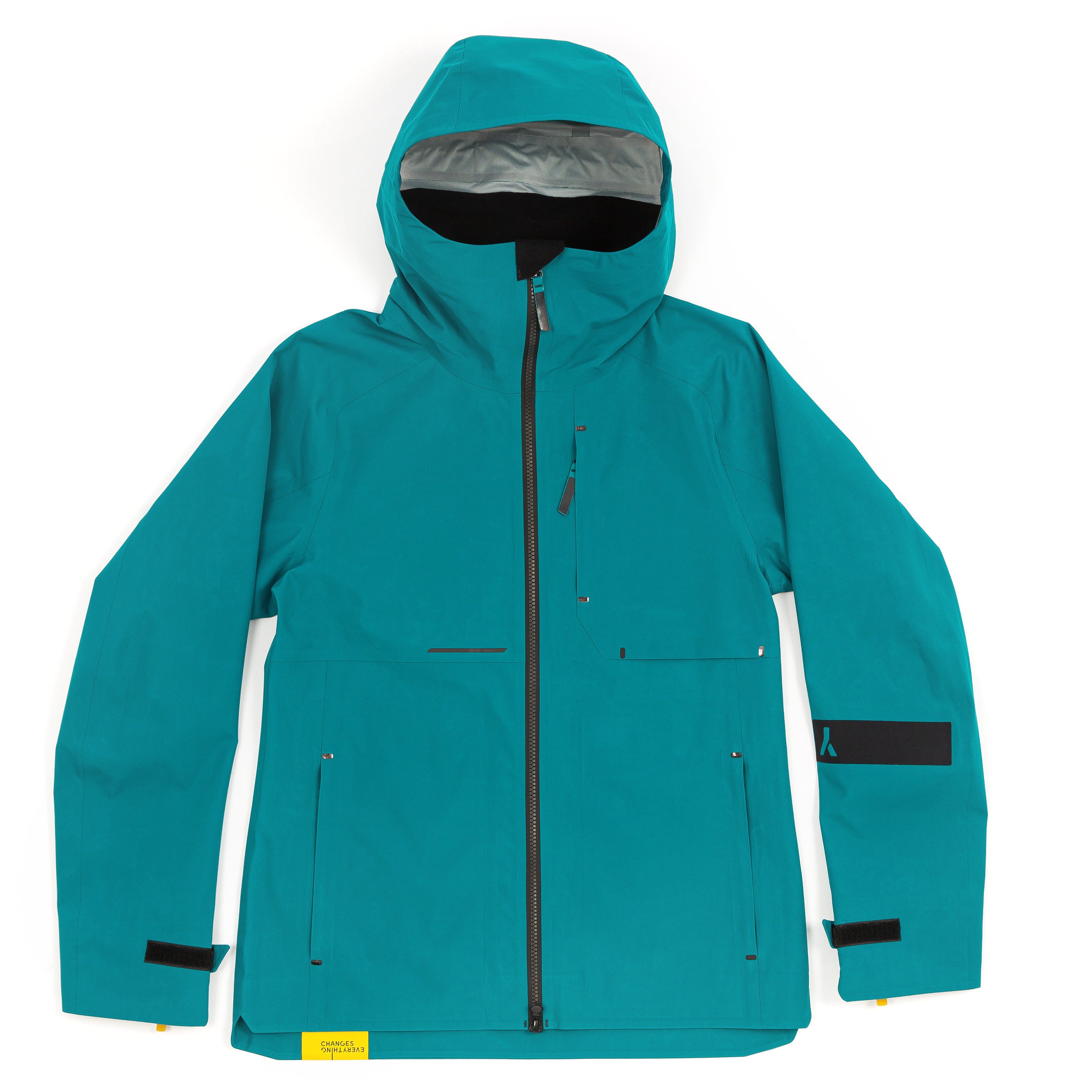 veste shell 3 couches membrane imperméable et respirante.  Fabriquée en france. Recyclée et recyclable. Style et look gorpcore.