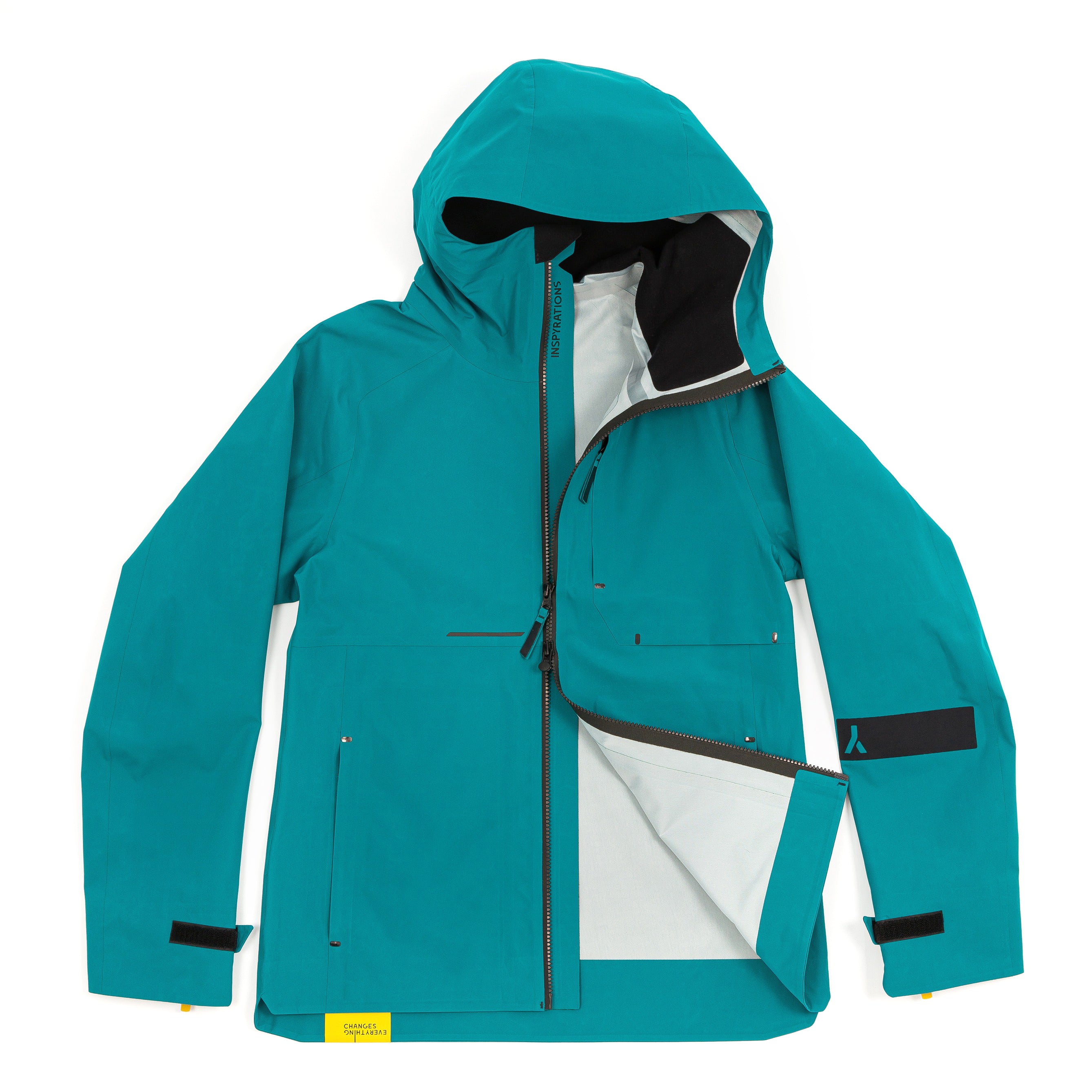 veste shell 3 couches membrane imperméable et respirante.  Fabriquée en france. Recyclée et recyclable. Style et look gorpcore.